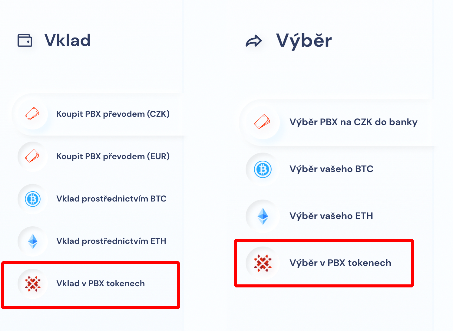 odeslat PBX