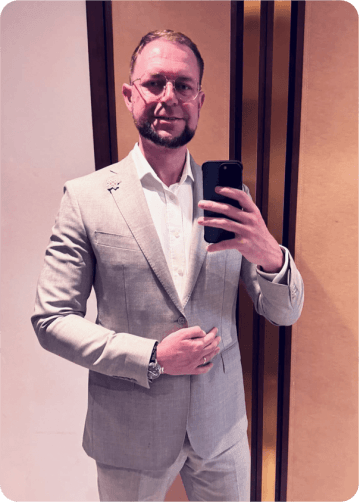 Spoluzakladatel Michal Baturko Olbert v Rijádu - Instagram.com