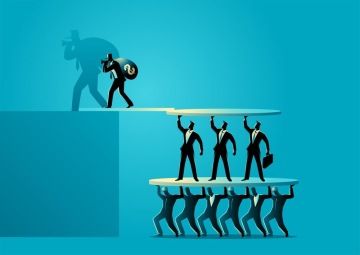 Ponziho schéma je podvodná investiční struktura, která slibuje vysoké výnosy investorům na základě toho, že nově příchozí investoři platí výnosy těm, kteří investovali dříve - depositphotos