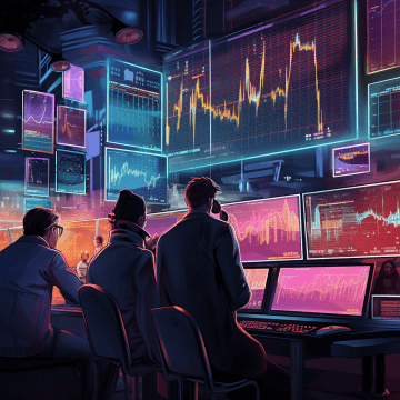 Pump and dump podvodné schéma pro kryptoměny - Midjourney