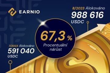 V Earniu je již alokováno více než 988 6016 USDC - Probinex.com