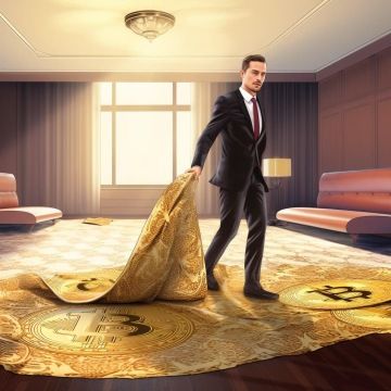 V kontextu kryptoměn je rugpull situace, kde tým projektu, který ovládá významnou část tokenů, coinů nebo likvidity na decentralizované směnárně, neočekávaně stáhne likviditu nebo prodá většinu, nebo všechny své kryptoměny - Midjourney