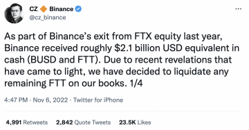 Binance's CZ attacking FTX - Probinex.com